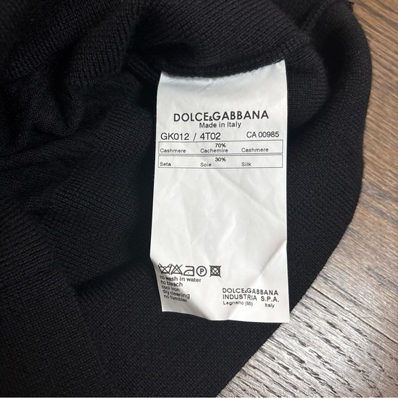 Dolce & Gabbana Cashmere Blend Knit Sleeveless Top - Black - Sz 44(IT) - M - NWT - Picture 8 of 8